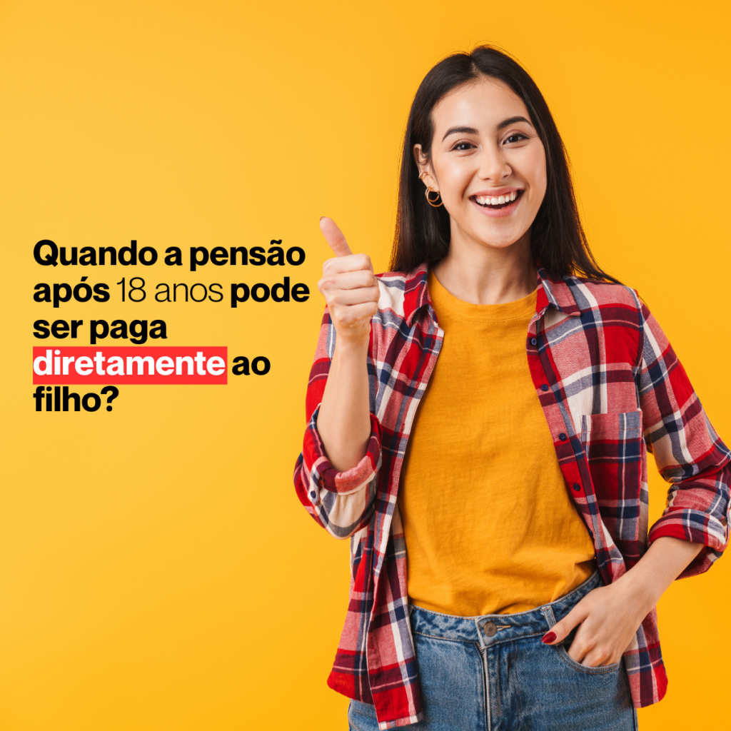 pensão alimenticia para maior de 18 anos